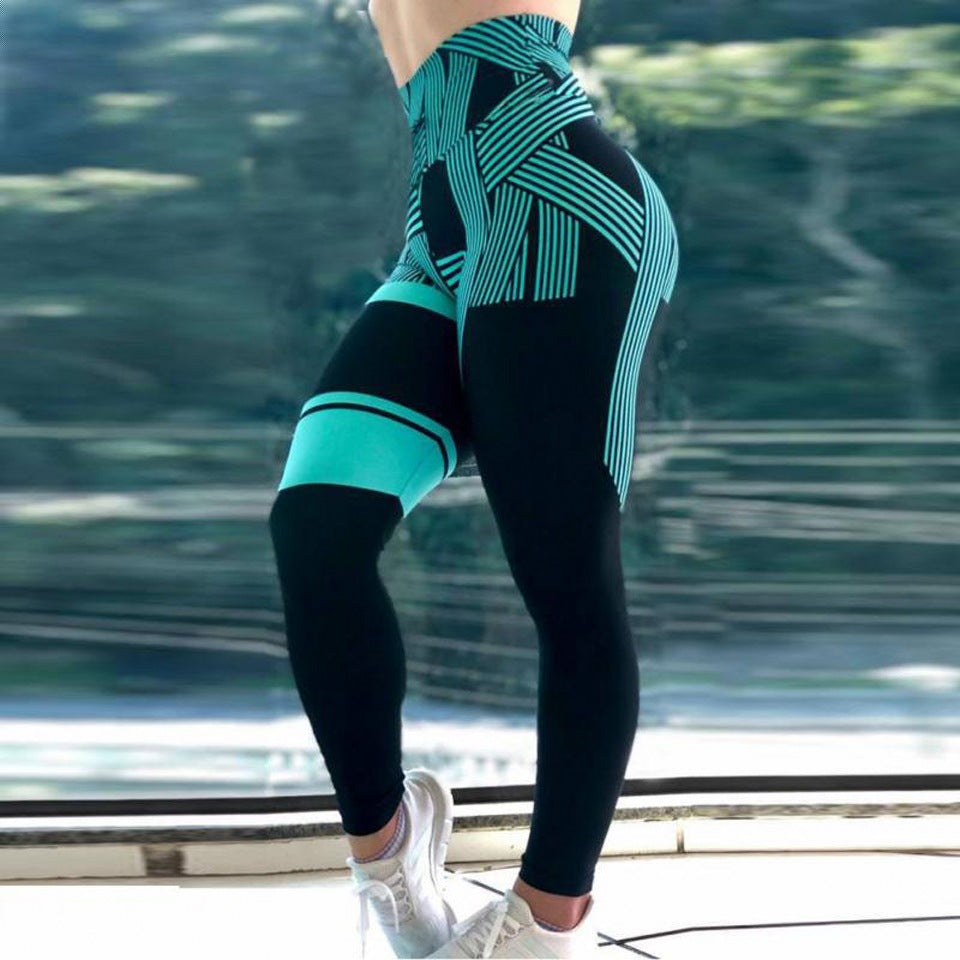SculptFit™ Geometric High-Waist Performance Leggings
