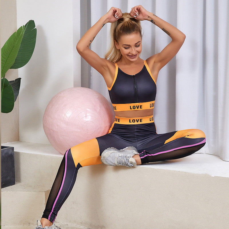 Vest Body Sculpting Stretch Leggings Suit Yoga Clothes-Emporium Exclusive LLC  93-2909983