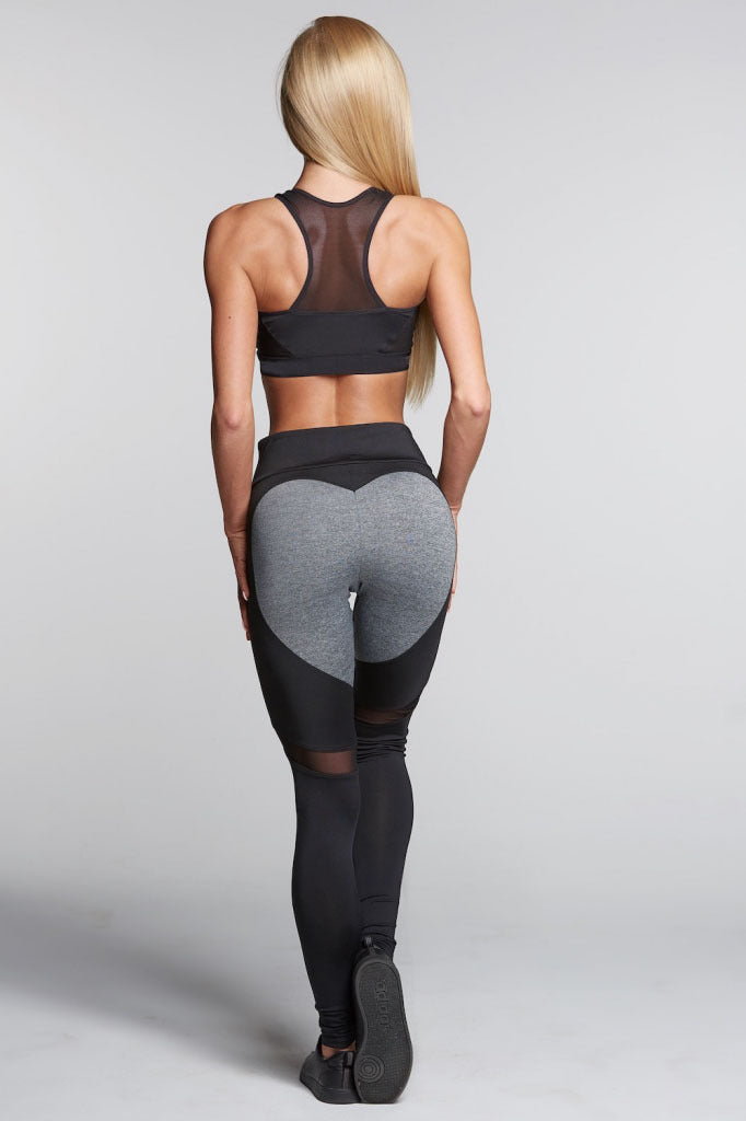 Peach Heart Leggings-Emporium Exclusive LLC 93-2909983