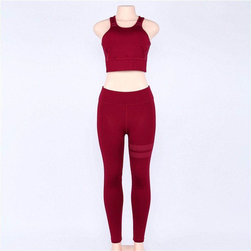 Women's 2-Piece Gym & Yoga Set – Fitness Workout Wear-Emporium Exclusive LLC 93-2909983