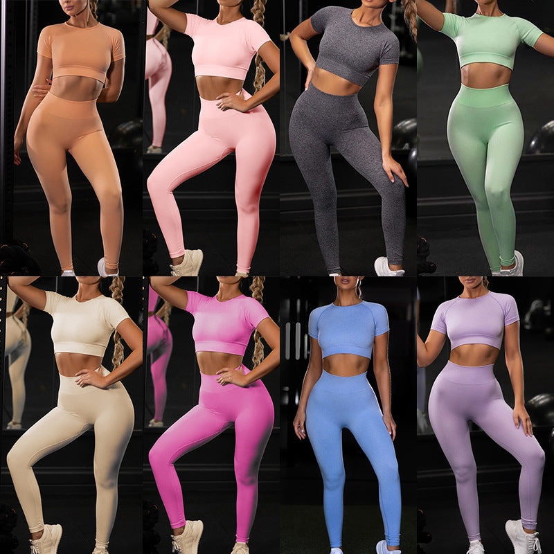 Women fitness active gym seamless botee Yoga Set-Emporium Exclusive LLC  93-2909983