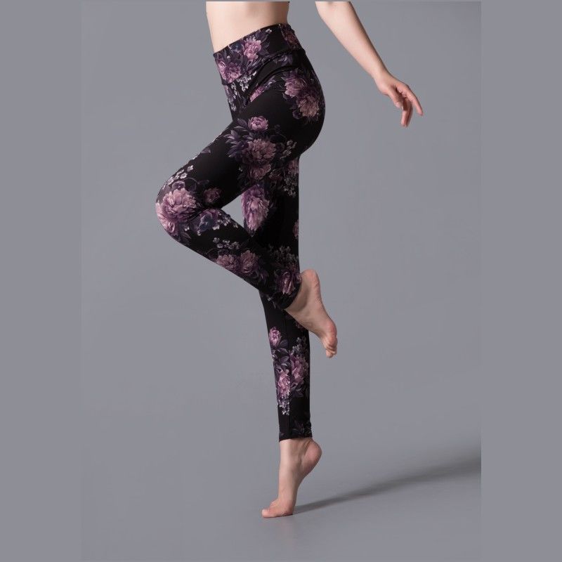 Printed yoga leggings-Emporium Exclusive LLC  93-2909983