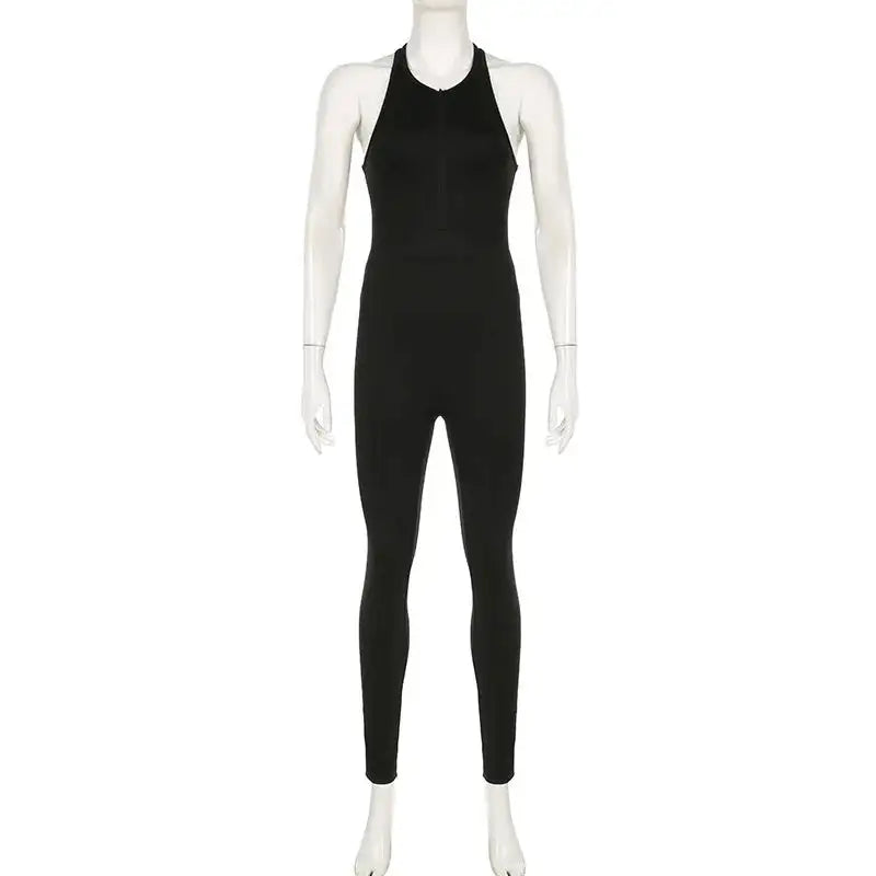 Women's Sleeveless Bodycon Yoga Jumpsuit-Emporium Exclusive LLC 93-2909983