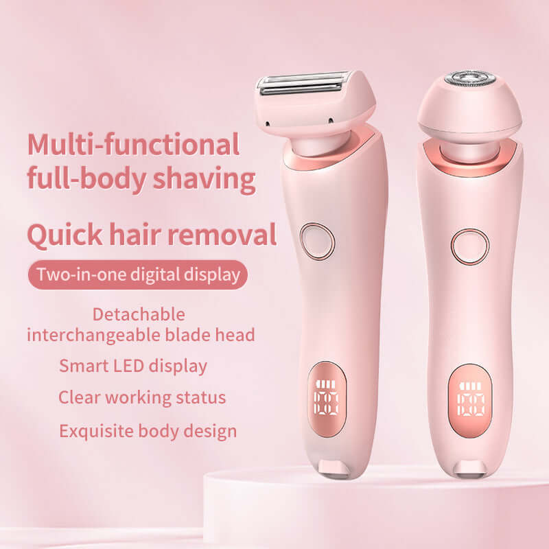 2-in-1 Electric Shaver for Women – Portable USB Epilator