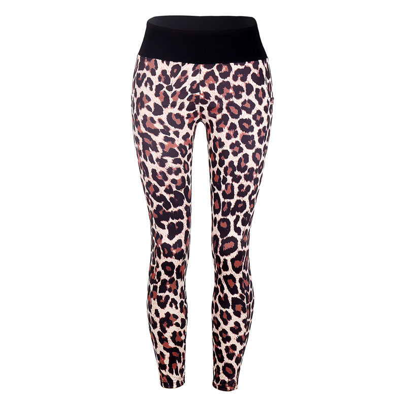 Hip Lifting Leopard Yoga Leggings