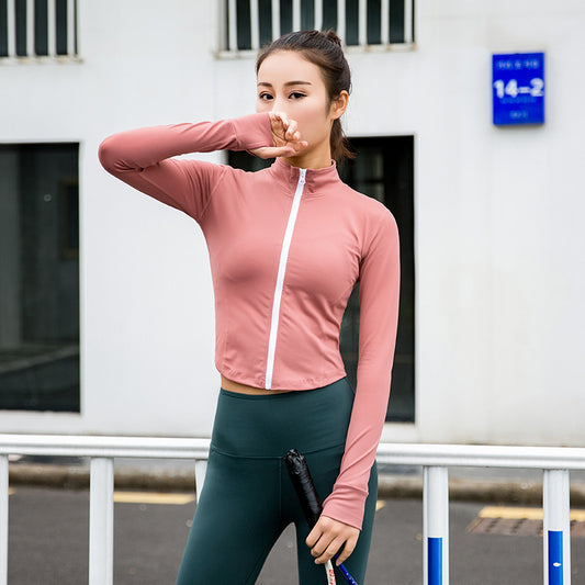 Long Sleeve Yoga Sports Top Workout Wear Women's Sports Jacket Women's Running Wear