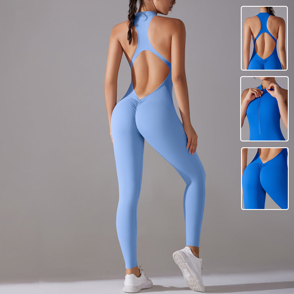 Women's Sports Jumpsuit – Slim Fit Bodysuit for Fitness & Yoga