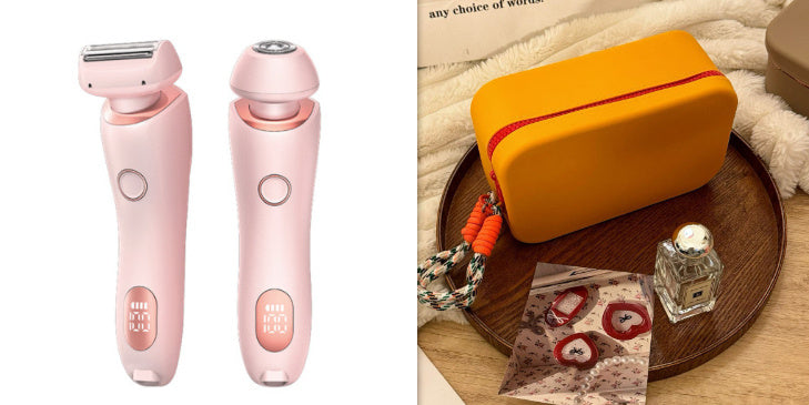 2-in-1 Hair Removal Epilator – Painless, Rechargeable & Portable