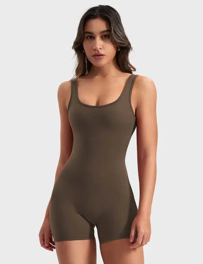 Backless Workout Body Suit