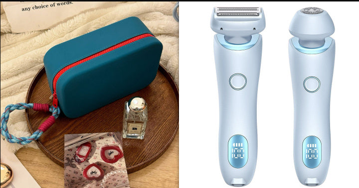 2-in-1 Hair Removal Epilator – Painless, Rechargeable & Portable