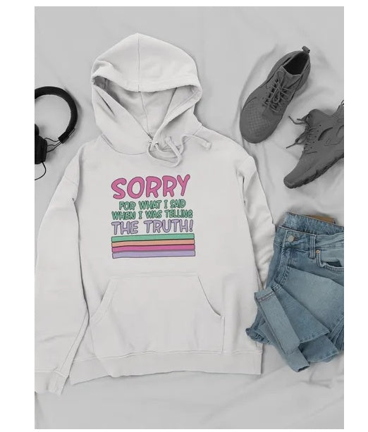 Sorry For What I Said When I Was Telling The Truth Hoodie