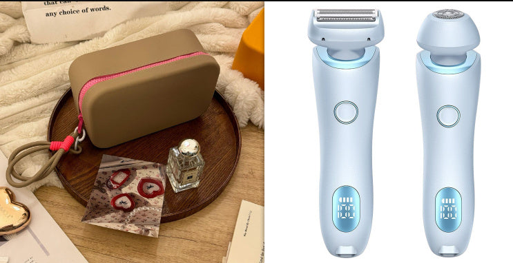 2-in-1 Hair Removal Epilator – Painless, Rechargeable & Portable