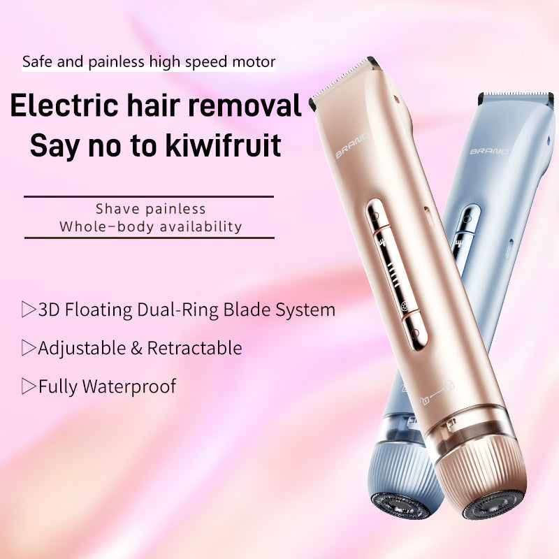 2-in-1 Hair Removal Epilator – Painless, Rechargeable & Portable