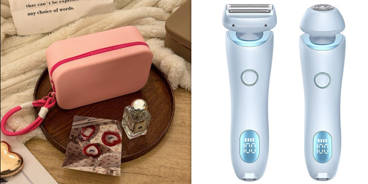 2-in-1 Hair Removal Epilator – Painless, Rechargeable & Portable