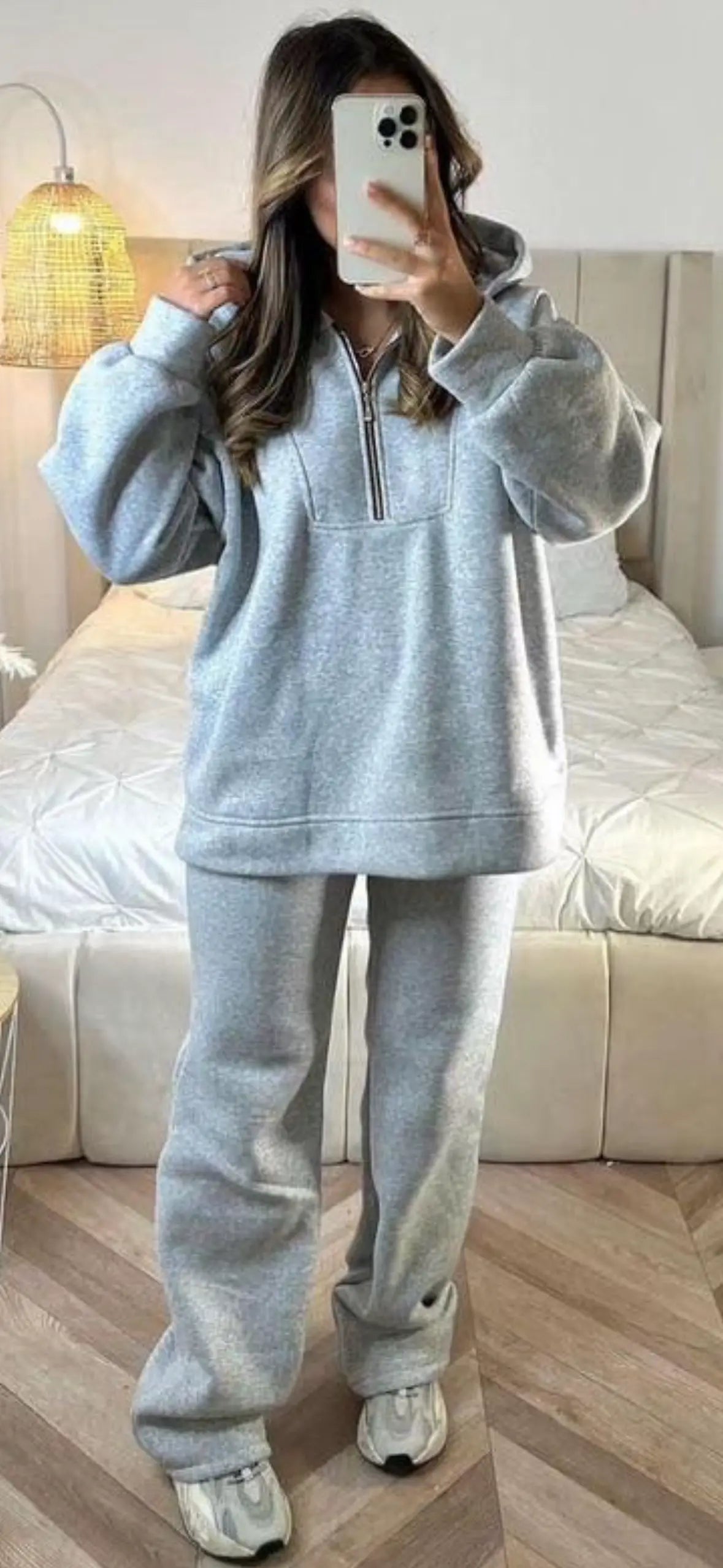 Cozy Grey Hoody Joggers Set