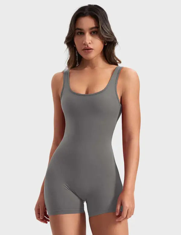 Backless Workout Body Suit