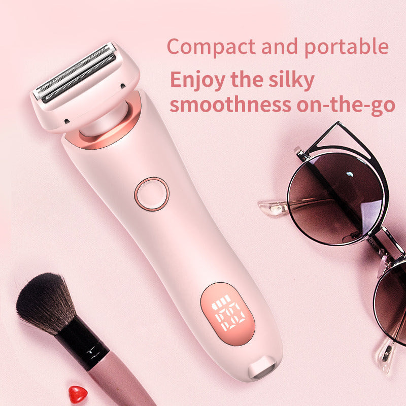 2-in-1 Hair Removal Epilator – Painless, Rechargeable & Portable