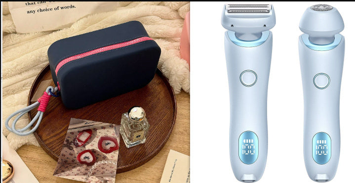 2-in-1 Hair Removal Epilator – Painless, Rechargeable & Portable
