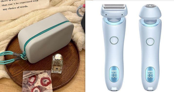 2-in-1 Hair Removal Epilator – Painless, Rechargeable & Portable