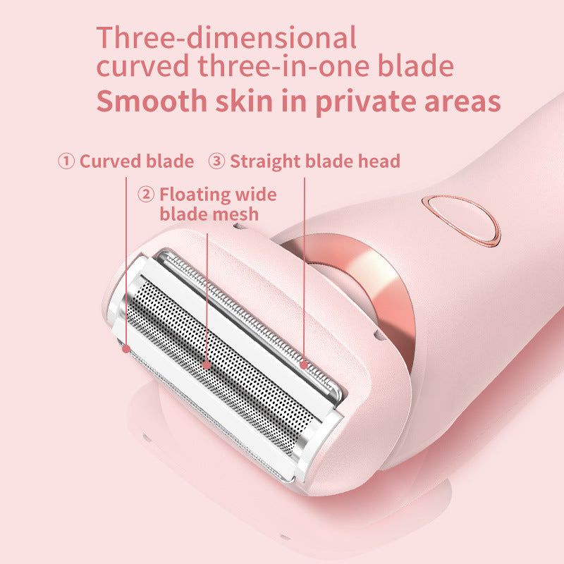 2-in-1 Hair Removal Epilator – Painless, Rechargeable & Portable