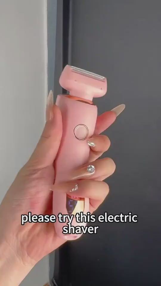 Waterproof rechargeable electric shaver and trimmer for women