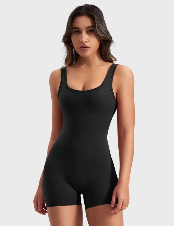 Backless Workout Body Suit